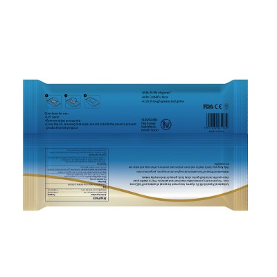 biodegradable bleach disinfectant wipes antiseptic wet wipes plastic box