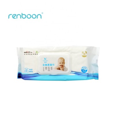 Flushable baby wipes